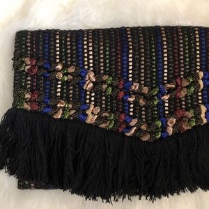 Stella & Dot | Clutch | Fringe Tribal Clutch Bag